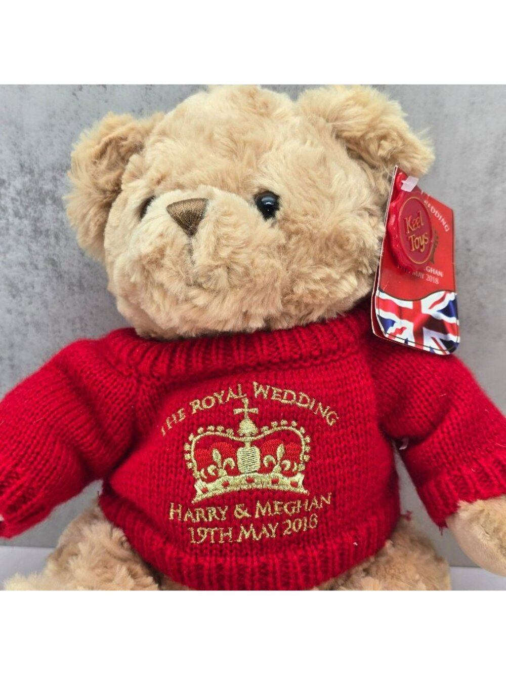 Harry & Meghan Royal Wedding Teddy Bear 2018 Keel Toys Collectible Plush VL5193